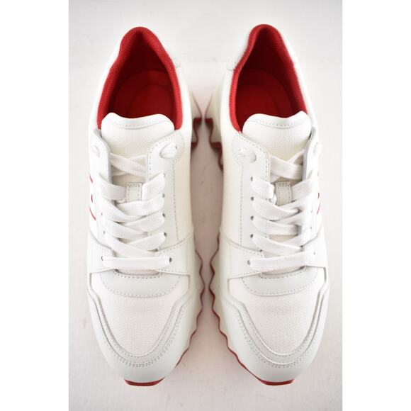 Christian Louboutin Nastroshark Donna Flat White Platform Low Top Sneaker 40 - Picture 11 of 16